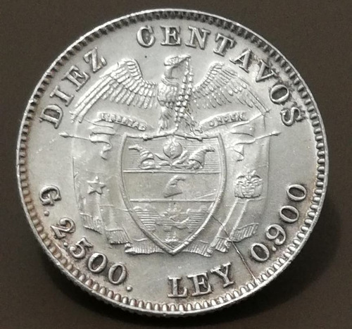 Moneda 10 Centavos 1934 Error De Troquel
