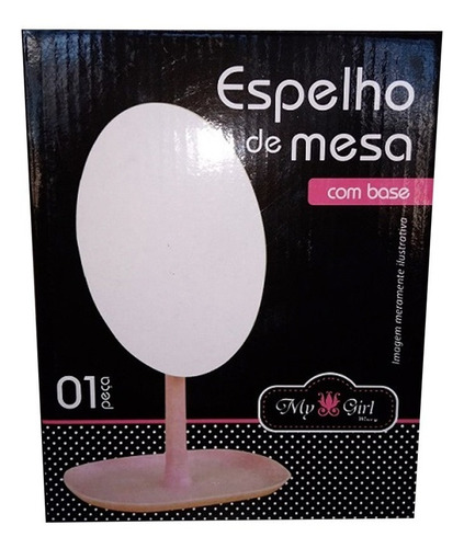 Espelho De Mesa Oval Com Base - My Girl