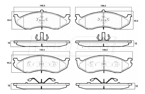 Balatas Ford Ranger 1998 - 2001 2.5l L4