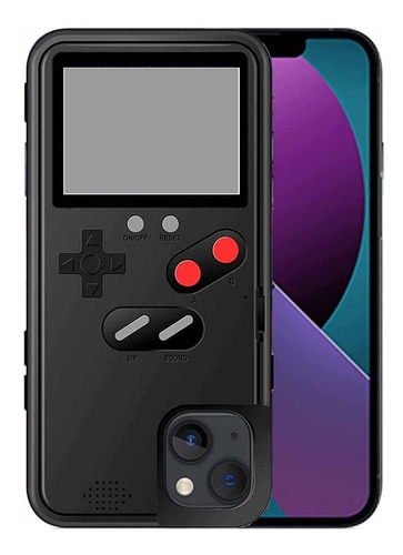 Funda Game Box Retro Para iPhone 14 14 Pro 14 Pro Max Color Negro