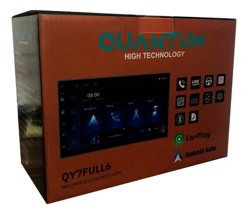 Autoradio Quantum Qy7-full6 Mp3/mp4/bt/usb/wifi/apps