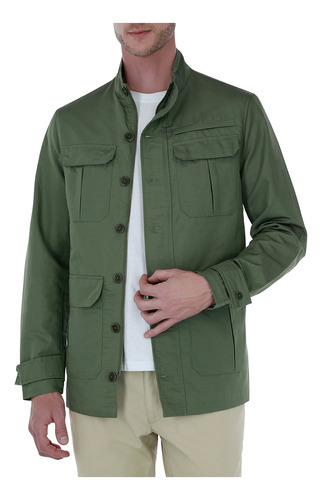 Chamarra Field Jacket Lino-algodón 411