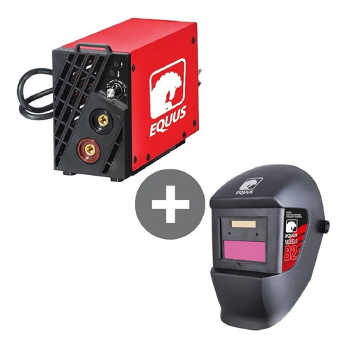 Combo Equus, Soldadora 120 Amp + Mascara Careta De Soldar 