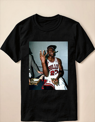 Remera Michael Jordan Chicago Bulls Algodón Peinado Premium