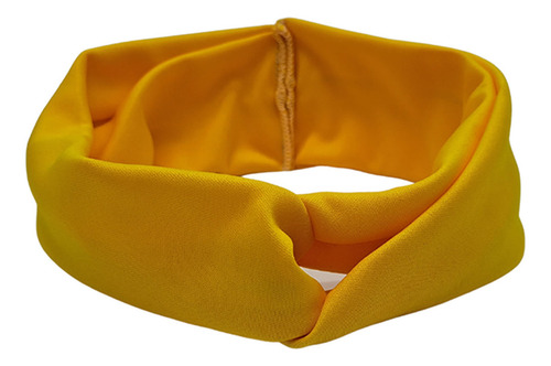 Kit 3 Faixa De Cabelo Headband Modelo Turbante Cores Cor Amarelo