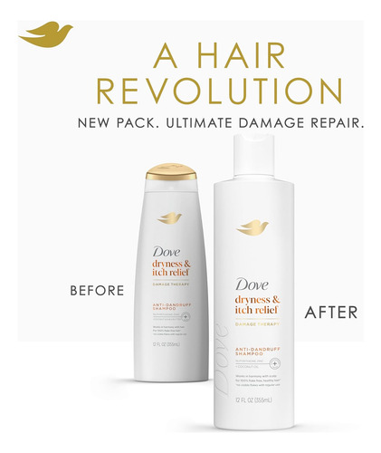 Dove Damage Therapy - Champú Derma Dryness 12 Oz