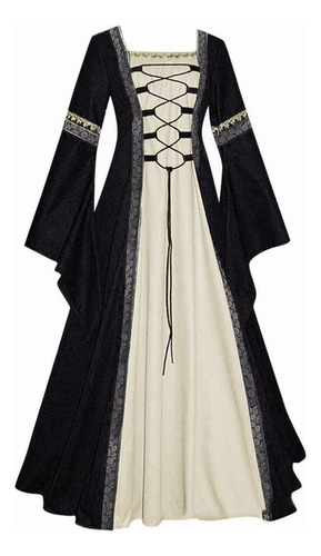 Vestido Mujer Vintage Celta Medieval Renac Hasta El Suelo