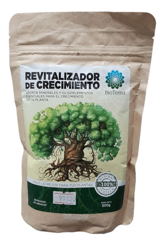 Fertilizante Revitalizador De Crecimiento Bioterra 500g