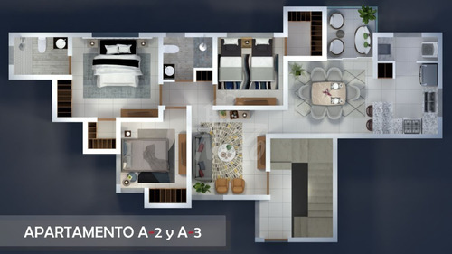 Imagen 3 de 9 de Apartamento En Planos Con Patio Y 2 Parqueos, Santiago (jpa-227b1)