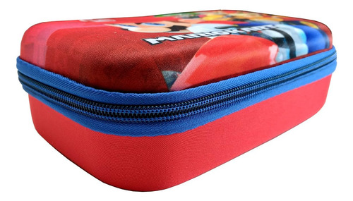 Case Con Cremallera Moldeado De Caparazón Duro (mario Kart),