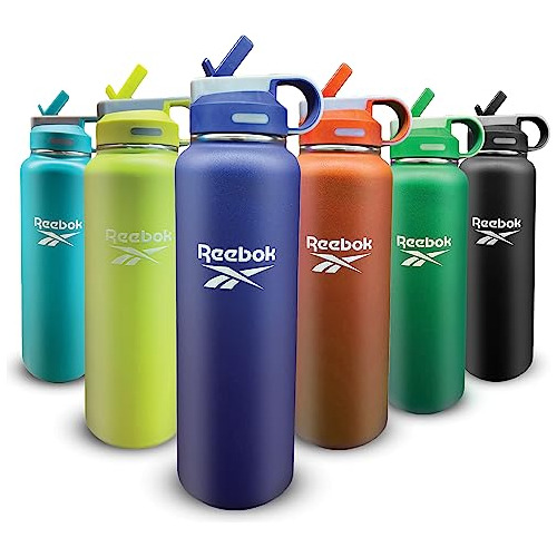 Reebok Botella De Agua De Acero Inoxidable Con Diseño De Pop