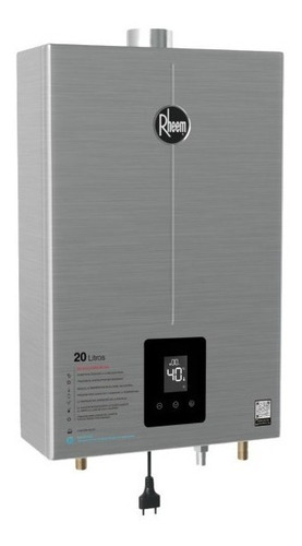 Aquecedor a gás GN Rheem Prestige RB3AP20 inox 127V/220V