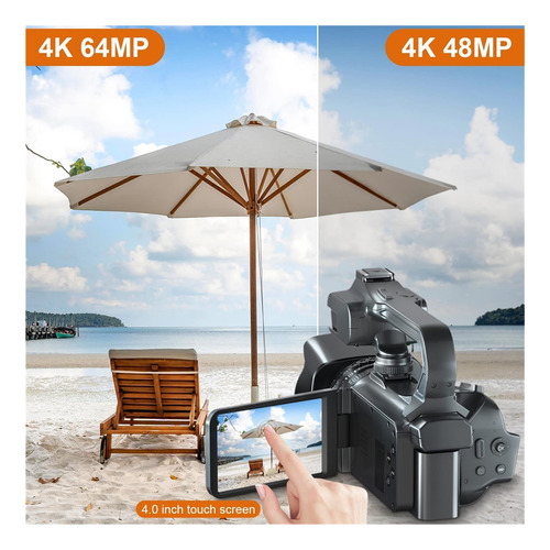 Cámara De Vídeo 4k, Videocámara Profesional De Transmisión