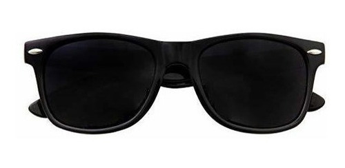 Imagen 1 de 6 de Gafas De Sol De Hombre Con Lente Negra Super Oscura Gafas D