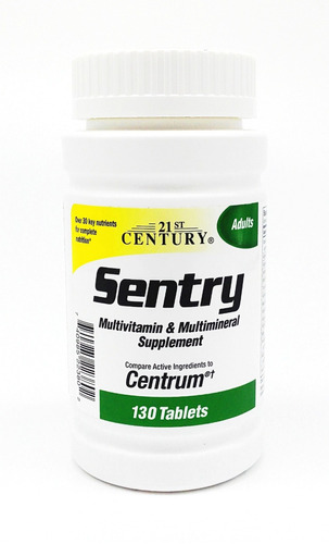 Multivitaminico Sentry 130 Tabletes - Original Importado Usa