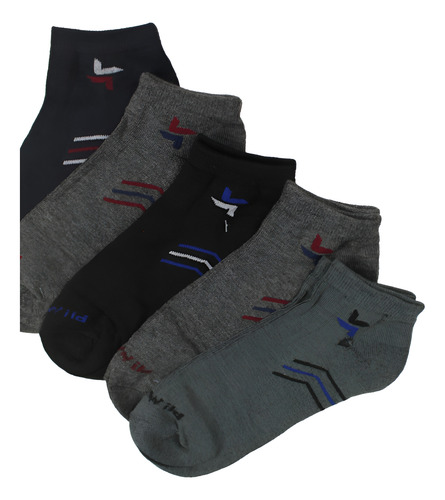 12 Pares De Calceta Para Hombre, Con La Frase ( Wild) Multicolor Liso Unitalla