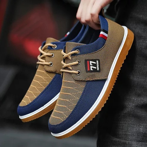 Zapato Hombre Zapatillas Zapatos De Lona Cómodo Transpirable
