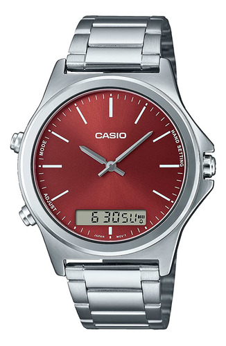 Casio Mtp-vc01d-5e - Reloj Analógico Digital De Doble Zona