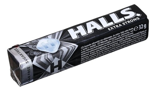 Pastillas Halls Negras Extra Fuerte