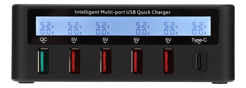 Hub De Carga Usb, Estación Telefónica, Bloque De 40 W, 6 Pue