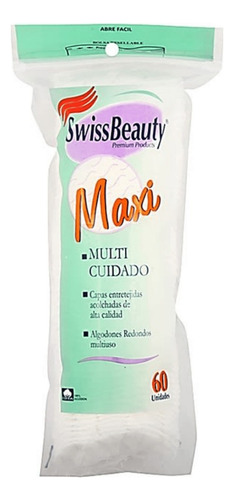 Pétalos De Algodón Swissbeauty Maxi Envase De 60 Unids