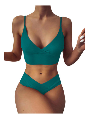 . Conjunto De Bañador Q Para Mujer Con Vendaje Tipo Bandeau