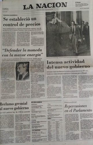 La Nacion 13/12/83 Intensa Actividad Nuevo Gobierno,alfonsin