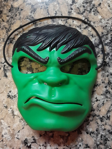 Mascara Disfraz Hulk Niño Hasbro Marvel Original Dura Hallow