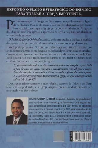 O Poder Da Igreja Original - Joseph L. Green, De Joseph L. Green. Editora Bvbooks Em Português