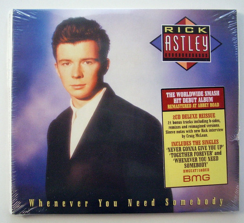 Imagen 1 de 2 de Rick Astley 2 Cd Deluxe Reissue Sellado 2022