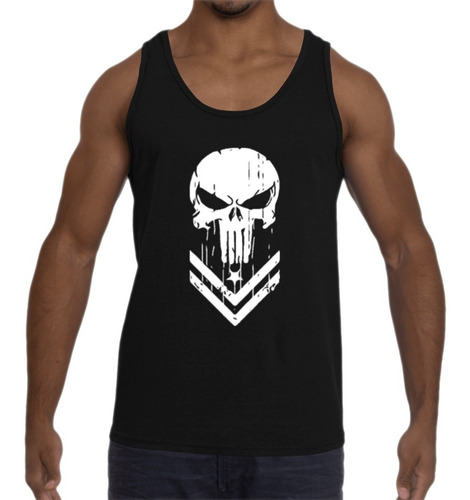 Polera Musculosa Sudadera Punisher 2 Hombre Gimnasio Algodón