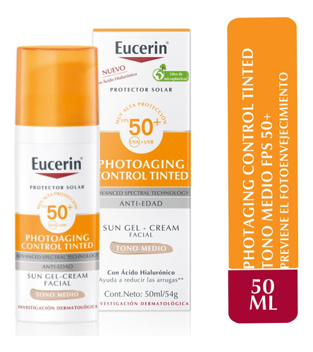 Eucerin Protector Solar Facial Photoaging Fps50 Medio 50ml