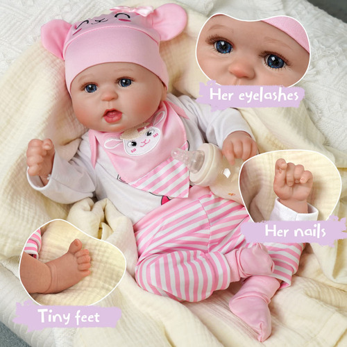 Set Muñeca Bebe Reborn Babeside Bailyn Hecha A Mano