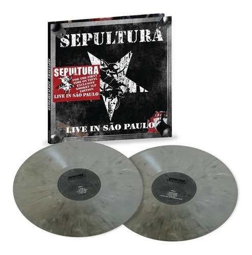Sepultura Lp Live In Sao Paulo Vinil Smokey 2022 02-lps 180g