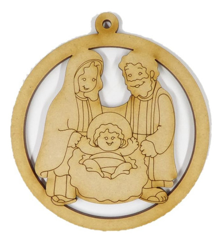 Dije Navidad Pesebre Jesús 10cm Fibrofacil X 70 Unidades