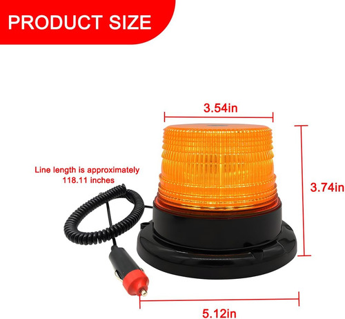 Luz Estroboscópica Led Para Automóvil, 12v-24v Ámbar Luces I