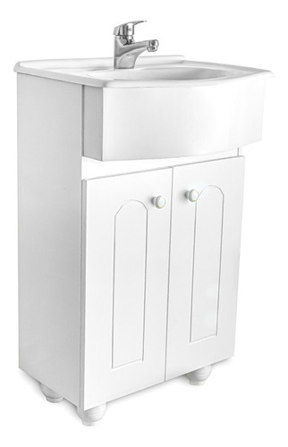 Imagen 5 de 9 de Vanitory Laqueado Clasico 50cm 2 Puertas (mueble Solo)