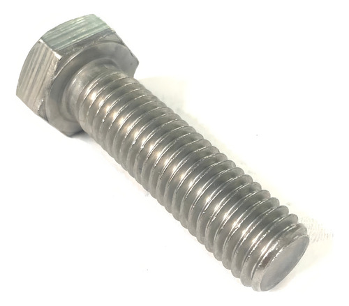 Tornillo hexagonal para máquina de acero inoxidable M14 x 50 mm, 02 piezas