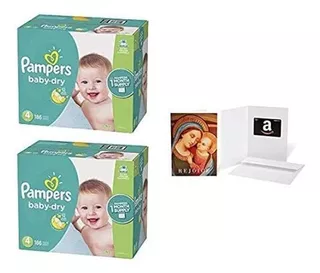 Pañales De Tamaño 4, 186 Conde - Pampers Baby Dry Desechable