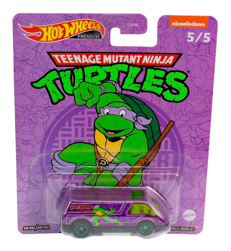 Imagem 6 de 6 de Set 5 Miniaturas Hot Wheels Premium - Tartarugas Ninjas