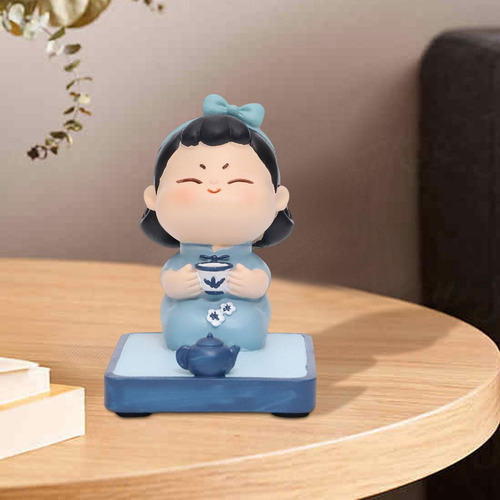 Soporte Para Teléfono Celular, Mini Estatua De Té