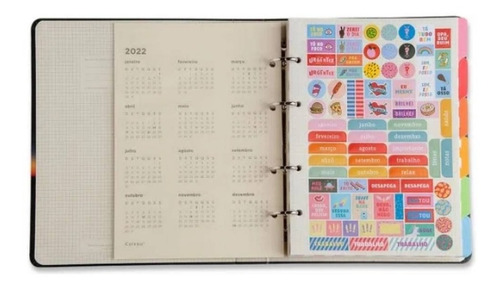 Caderno Fichário Arg. 12 Mat.-todas Juntas-tobogã-cicero