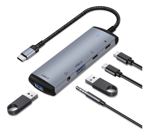 Mxcudu Adaptador Usb C Otg Con Alimentacin, Adaptador Otg 5 