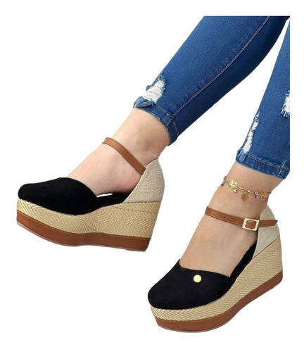 Sandalia Plataforma Casual Mujer 35 Al 40