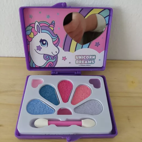 Set De Belleza Pinturas Para Nena Maquillaje Caja Unicornio