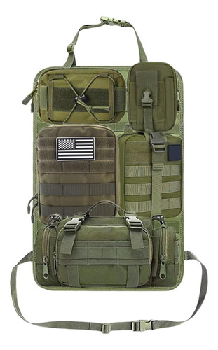Bolsa Organizadora De Asiento Trasero De Coche, 5 Verde