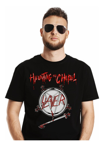 Polera Slayer Haunting The Chapel Metal Impresión Directa