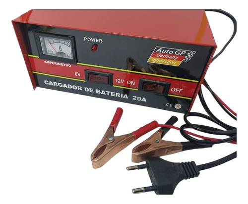 Cargador Batería Automóvil Moto Gp 6v - 12v, 20 Amp