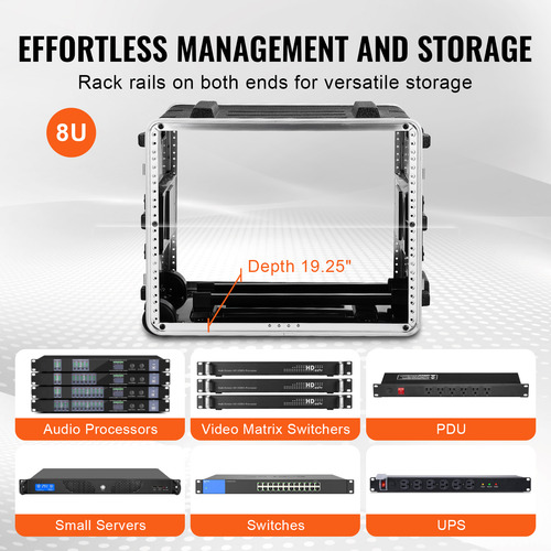 Vevor 8u Gabinete Para Servidor Para Rack De Servidor
