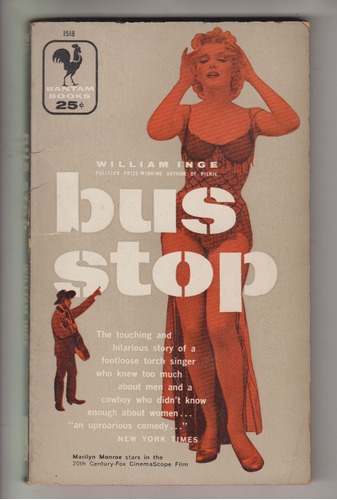 1956 Bus Stop William Inge Marilyn Monroe En Tapa Vintage